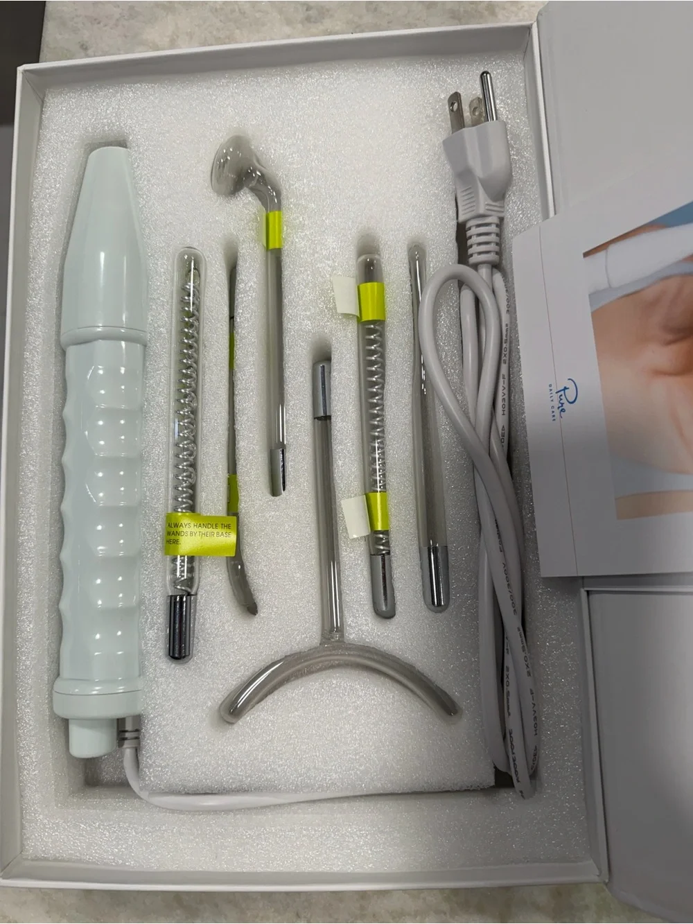 NuDerma Clinical Neon + Argon Fusion Skin Therapy Device - White